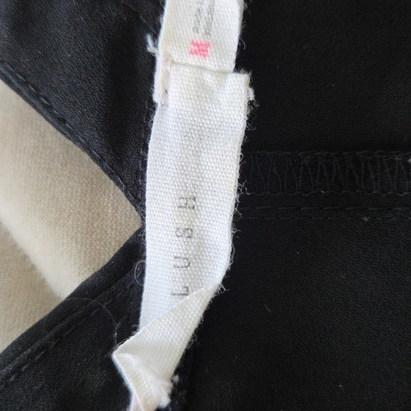 Lush Black Wrap Blouse Front Buttons - Picture 3 of 4